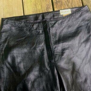 Women's Black Leather Pants